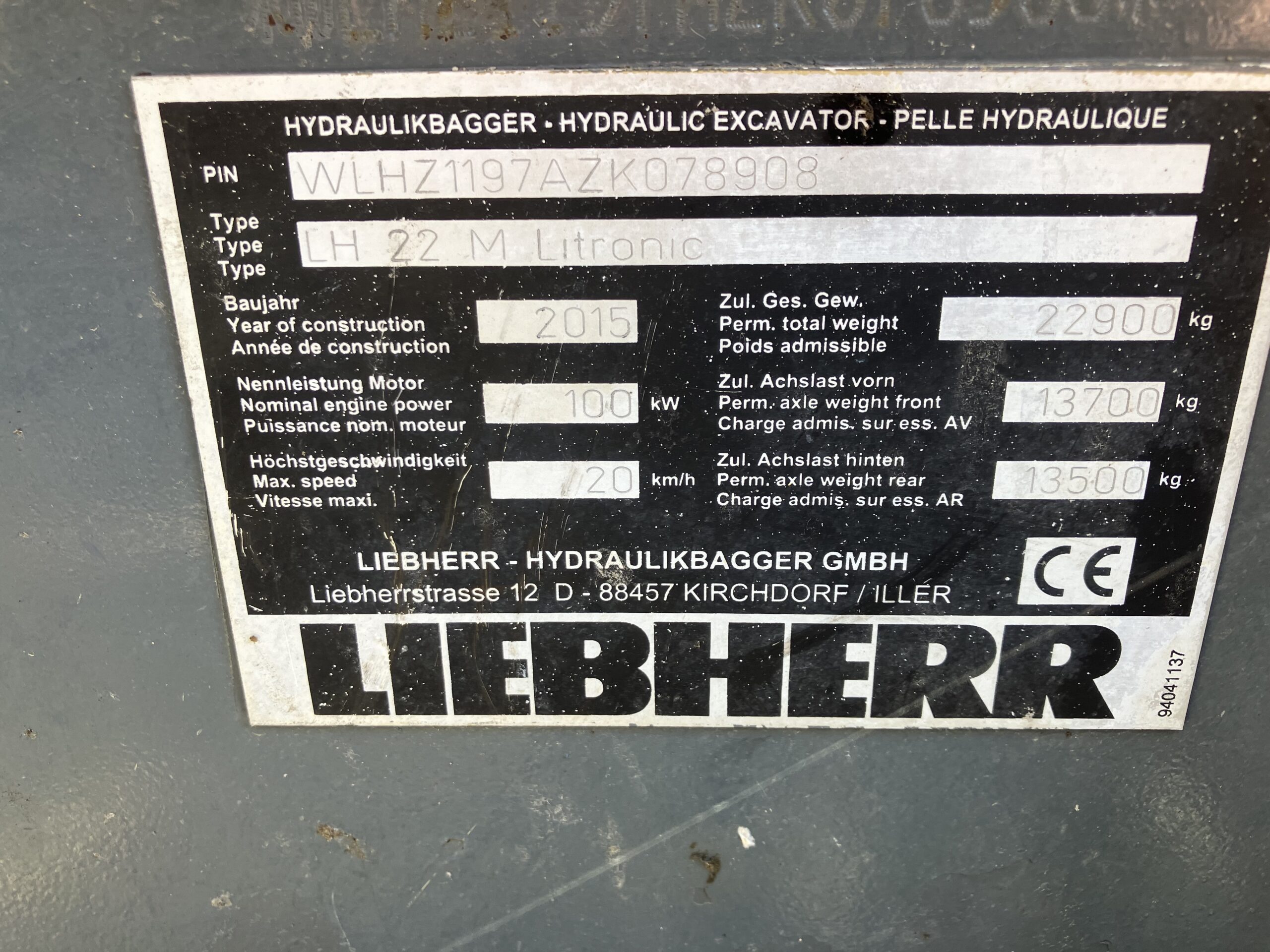 LIEBHERR LH22   Ref 4974